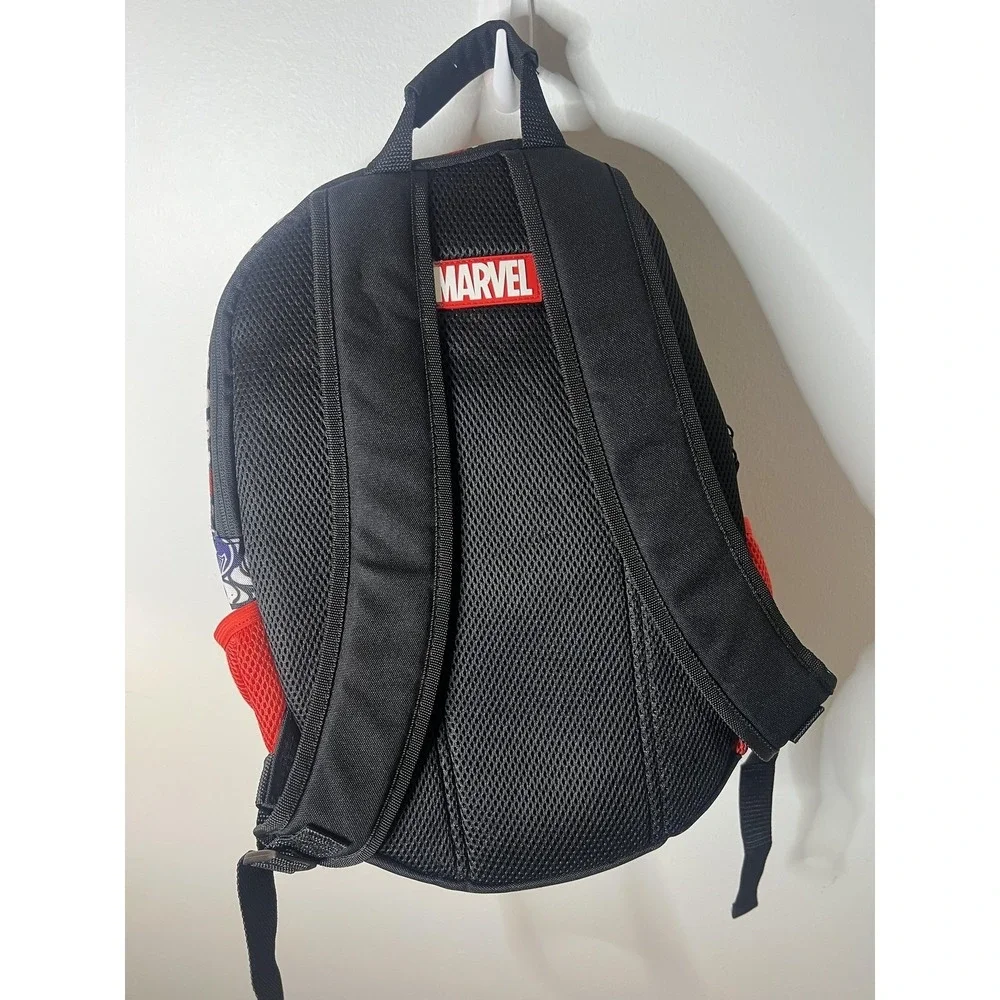 Marvel Spider-Man Kids Backpack 3D‎ Mask Face Red Black One Size Disney Store